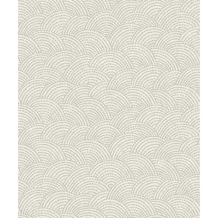 Grandeco|Papier peint moderne formes coquillages marins beige et crème|Contemporain
