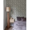 Grandeco|Papel pintado estampado hojas minimalista verde|Minimalista