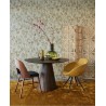 Eijffinger|Rustic wallpaper with silhouetted light green branches|High-End