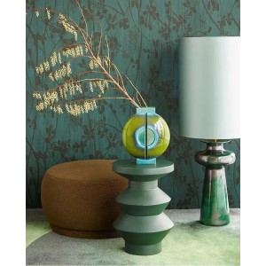 Eijffinger|Rustic wallpaper with silhouetted lilac purple branches|High-End 2