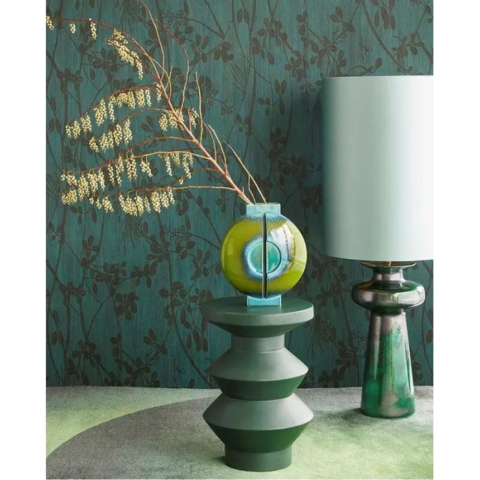 Eijffinger|Papel pintado ramas silueteadas verde rústico|Papel Pintado