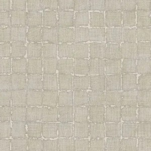 Elitis|Papier peint patchwork de raphia avec forme géométrique|Imitation Raphia