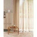 Eijffinger|Papier peint ethnique scandinave toile à carreaux beige sable|Imitation Raphia
