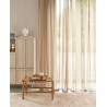 Eijffinger|Ethnic Scandinavian wallpaper with checked sackcloth in sand beige|Raffia Imitation