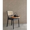 Eijffinger|Ethnic wallpaper with checked sackcloth in taupe brown|Checkered