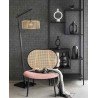 Eijffinger|Modern ethnic wallpaper with checked sackcloth in dark grey|Modern