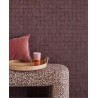 Eijffinger|Papier peint ethnique moderne toile à carreaux rouge bordeaux|Carreaux