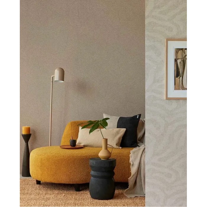 Eijffinger|Papel pintado líneas étnicas geométricas beige arena moderno|Geométrico