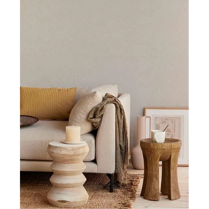 Eijffinger|Scandinavian geometric tapestry wallpaper in grey|Fabric Imitation