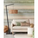 Eijffinger|Modern abstract horizontal green striped wallpaper|Stripes