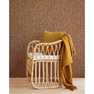 Eijffinger|Modern ethnic mosaic wallpaper with dotted pattern in blue|Checkered 2
