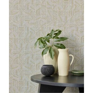 Caselio|Wallpaper with pistachio green linen effect texture|Wallpaper 2