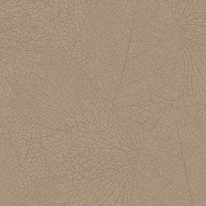 Eijffinger|Romantic rustic wallpaper with leaf veins in ochre green, glossy|Scandinavian