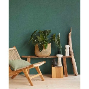 Eijffinger|Romantic rustic wallpaper with leaf veins in ochre green, glossy|Scandinavian 2