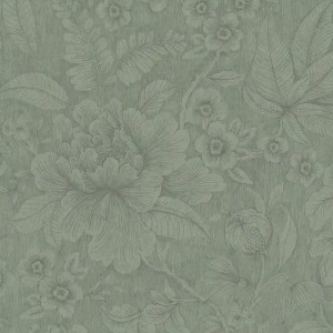 Pip Studio|Papier peint grandes fleurs couleur terre cuite|Rustique