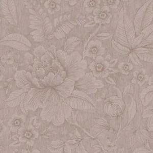 Pip Studio|Wallpaper with large terracotta flowers|Rustic