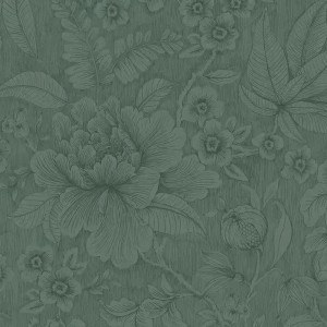 Pip Studio|Wallpaper with large terracotta flowers|Rustic