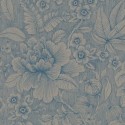 Pip Studio|Romantic wallpaper with large blue and beige flowers|Wallpaper