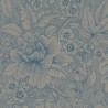 Pip Studio|Papel pintado romántico flores grandes azul y beige|Papel Pintado