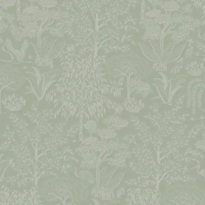 Pip Studio|Papel pintado romántico paraje forestal verde|Papel Pintado