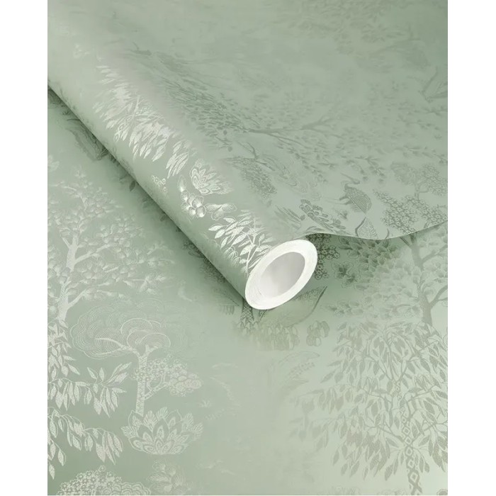 Pip Studio|Papel pintado romántico paraje forestal verde|Papel Pintado