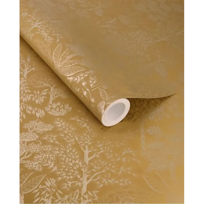 Pip Studio|Romantische Tapete mit Waldlandschaft in Ocker|Tapeten