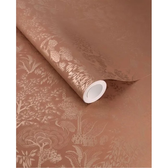 Pip Studio|Romantische Tapete mit Waldlandschaft in Terrakotta|Tapeten