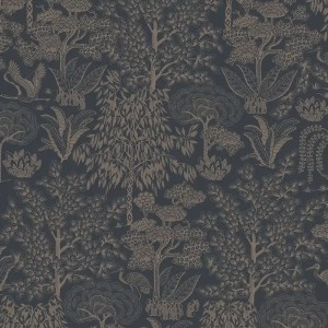 Pip Studio|Romantische Tapete mit Waldlandschaft in Terrakotta|Tapeten