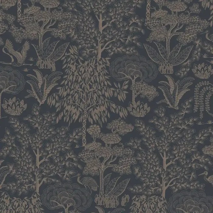 Pip Studio|Papel pintado romántico paraje forestal azul|Papel Pintado