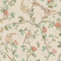 Pip Studio|Romantic wallpaper with flowers and birds in beige|Romantic