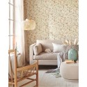 Pip Studio|Romantic wallpaper with flowers and birds in beige|Romantic