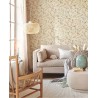 Pip Studio|Romantic wallpaper with flowers and birds in beige|Romantic