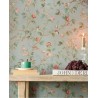 Pip Studio|Romantic wallpaper with flowers and birds in sage green|Romantic