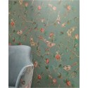 Pip Studio|Papel pintado romántico flores y pájaros verde|Papel Pintado