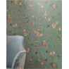 Pip Studio|Papel pintado romántico flores y pájaros verde|Papel Pintado