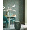 Pip Studio|Romantic wallpaper with flowers and birds in fern green|Wallpaper