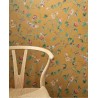 Pip Studio|Romantic wallpaper with flowers and birds in ochre yellow|Romantic