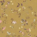 Pip Studio|Romantische Tapete mit kleinen japanischen Blumen in Ockergelb|Romantisch