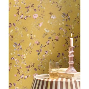 Eijffinger|Papel pintado ondas en relieve beige escandinavo|Romántico 2