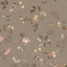 Pip Studio|Romantische Tapete mit kleinen japanischen Blumen in Braun|Romantisch