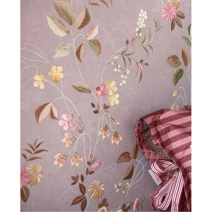 Papel pintado romántico pequeñas flores japonesas rosa - Pip Studio Pip Studio 6 333134