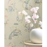 Pip Studio|Papier peint romantique vases en porcelaine chinoise et fleurs beige|Romantique
