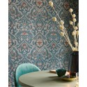 Pip Studio|Romantic damask-style floral wallpaper in blue|Romantic