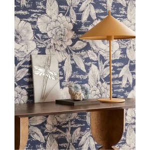 Eijffinger|Tapete große Blumen beige rustikal|Hochwertige 2