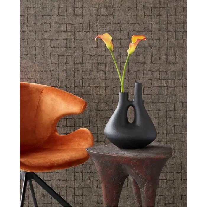 Eijffinger|Papier peint rustique scandinave toile à carreaux blanc cassé|Carreaux