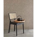 Eijffinger|Papier peint ethnique toile à carreaux noir|Papier Peint