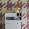 Eijffinger|Wall mural houndstooth pattern green and red|Wallmurals