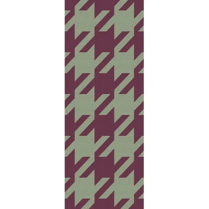 Eijffinger|Wall mural houndstooth pattern green and red|Wallmurals