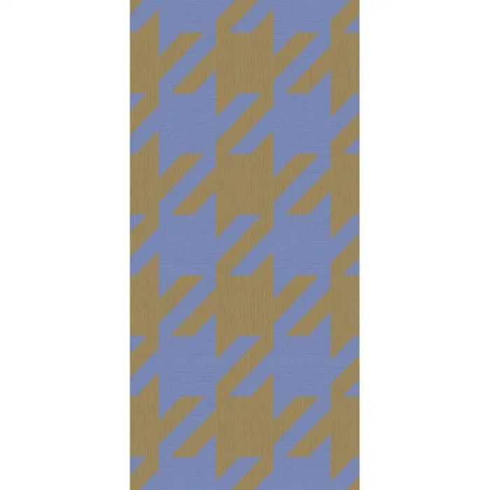 Eijffinger|Papier peint panoramique motif pied-de-poule bleu|Panoramiques