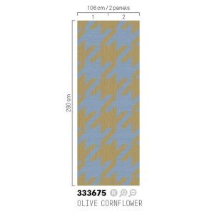 As Creation|Wall mural Nordic abstract forest green and beige|Wallmurals 2